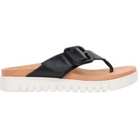 Legend Footwear Vionic Uptown Marin Leather Womens Toe Post Sandals Black SizeUS 7 Women