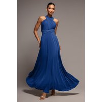 Goddiva Multiway Tie-Up Maxi Dress - Royal Blue