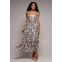 Bandeau Printed Maxi Jungle Print