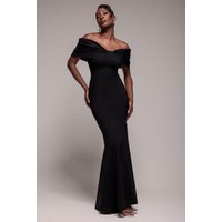 Bardot Bow Neck Maxi Dress