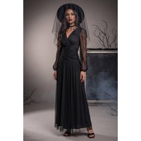 Long Sleeve Maxi Classic Witch Halloween Costume