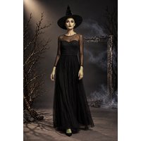 Long Sleeve Maxi Dress Elphaba Inspired Halloween Costume