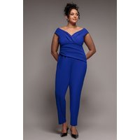 Bardot Scuba Jumpsuit Royal Blue
