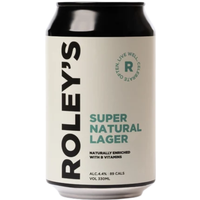 Roley's Super Natural Lager, 12 x 330ml
