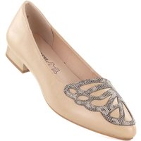 Beige women's shoes M.Daszyński SA201A-2