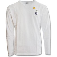 Wood Wood Mel Patches Longsleeve White blouse - 10235402-2323-White