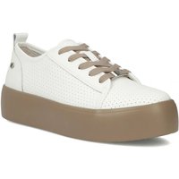 Women's leather sports shoes, white creepers, Filippo DP6116