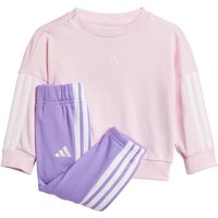 adidas Essentials Joggers Pink and Purple Kids Tracksuit JD6482