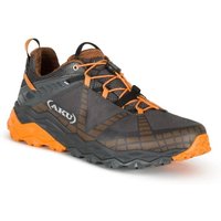 Flyrock Vibram men's trekking sports shoes, durable gray orange