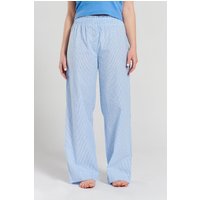 Chicory striped woven-cotton pyjama trousers - Mountain Blue