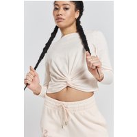 Shobu ethical-cotton twist-front top - Shoreline Peach