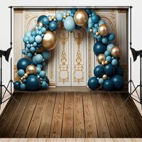 Aperturee Luxury Wall Arch Balloons Wedding Combo Set Backdrop, 7 x 5 ft / 7 x 5 ft, 97.4 USD, combo set backdrops, DCHD1K32-D, CYHD0O22-D