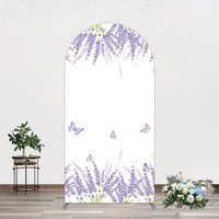 Aperturee Lavender Spring Butterfly Cute Wedding Arch Backdrop, 1.6 x 4 ft (0.5 x 1.2 m), 98.18 USD, arch backdrop kit, DMGD0Y68-AJ