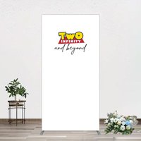 Aperturee Two Infinity And Beyond Simple Birthday Rectangle Backdrop, 1.6 x 4 ft (0.5 x 1.2 m), 98.18 USD, arch backdrop kit, DMGD0Y91CF-AJ