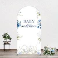 Aperturee Fresh Floral Bloom Boho Baby Shower Arch Backdrop, 1.6 x 4 ft (0.5 x 1.2 m), 98.18 USD, arch backdrop kit, DMGD0Y93-AJ