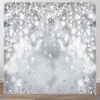 Aperturee Silver Diamond Glitter Party Pillow Case Backdrop, 6X6FT(1.8X1.8M), 111 USD, square double-sided backdrops, DSAH0F174-F