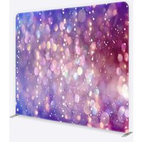 Aperturee Purple and Pink Bokeh Tension Fabric Backdrop, Professional Abstract Studio Background