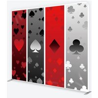 Aperturee Casino Poker Card Suits Tension Fabric Backdrop Professional Studio Props Gambling Night