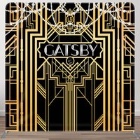 Aperturee Modern Gatsby World Dance Square Tension Backdrop, 6 x 6 ft (1.8 x 1.8 m), 111 USD, square double-sided backdrops, DSHJ07797-F