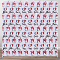 Aperturee Repeated French Flag Heart Paris Pillow Case Backdrop, 6 x 6 ft (1.8 x 1.8 m), 111 USD, square double-sided backdrops, DSJWHD2Q26-F