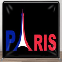Aperturee French Flag Eiffel Tower Paris Pillow Cover Backdrop, 6 x 6 ft (1.8 x 1.8 m), 111 USD, square double-sided backdrops, DSJWHD2Q34-F