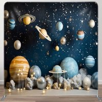 Aperturee Blue Starry Galaxy Kids Photo Tension Fabric Backdrop, 6 x 6 ft (1.8 x 1.8 m), 111 USD, square double-sided backdrops, DSLH0F806-F