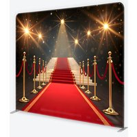 Aperturee Red Carpet Tension Fabric Backdrop, Hollywood Grand Entrance Studio Photography