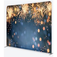 Aperturee New Year Celebration Tension Fabric Backdrop Holiday Prop