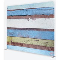 Aperturee Weathered Multicolored Wood Tension Fabric Backdrop, Professional Rustic Studio Decor