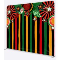 Aperturee Juneteenth Theme Tension Fabric Backdrop, Professional Cultural Heritage Studio Background