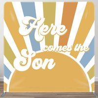 Aperturee Here Comes The Son Baby Shower Pillow Case Backdrop | Baby Shower Photo Backdrop | Backdrops For Baby Showers | Backdrop For Baby Shower