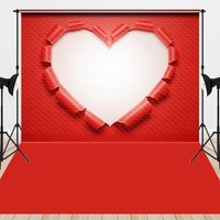 Aperturee Valentine's Day Combo Set Backdrop Professional Red Rip Paper Studio Prop