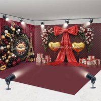Aperturee Valentine Room Set Backdrop Paris Theme Studio Prop