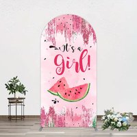 Aperturee Summer Watermelon Sweet Baby Shower Arch Backdrop, 1.6 x 4 ft (0.5 x 1.2 m), 98.18 USD, arch backdrop kit, GAH0A545-AJ