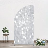Aperturee Silver Bokeh Arch Backdrop Abstract Photography Arch Prop