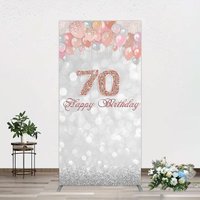 Aperturee Glitter Bokeh Balloons Happy Birthday Rectangle Backdrop, 1.6 x 4 ft (0.5 x 1.2 m), 98.18 USD, arch backdrop kit, GAH0B876CF-AJ