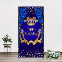 Aperturee Classic Crown Scepter Tassel Birthday Rectangle Backdrop, 1.6 x 4 ft (0.5 x 1.2 m), 98.18 USD, arch backdrop kit, GAH0C938CF-AJ