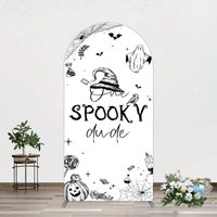 Aperturee Halloween One Spooky Dude Birthday Arch Backdrop, 1.6 x 4 ft (0.5 x 1.2 m), 98.18 USD, arch backdrop kit, GAH0G465-AJ