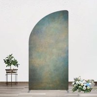 Aperturee Abstract Blue Yellow Mixed Pattern Half Moon Arch Backdrop, 1.6 x 4 ft (0.5 x 1.2 m), 98.18 USD, arch backdrop kit, GCYSD0Y72YL-AJ