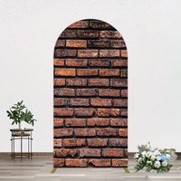 Aperturee Vintage Rural Red Black Brick Wall Arch Backdrop, 1.6 x 4 ft (0.5 x 1.2 m), 98.18 USD, arch backdrop kit, GDMHD0Y85-AJ