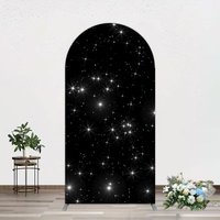 Aperturee Starry Sky Dark Night Happy Birthday Arch Backdrop, 1.6 x 4 ft (0.5 x 1.2 m), 98.18 USD, arch backdrop kit, GH0A020-AJ