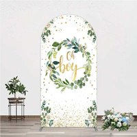 Aperturee Eucalyptus Wreath Oh Boy Arch Backdrop, Professional Botanical Photography Studio Background