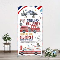Aperturee Calling All Units Theme Happy Birthday Rectangle Backdrop, 1.6 x 4 ft (0.5 x 1.2 m), 98.18 USD, arch backdrop kit, GLH0G383CF-AJ
