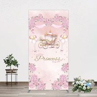 Aperturee Fairytale Princess Carriage Baby Shower Rectangle Backdrop, 1.6 x 4 ft (0.5 x 1.2 m), 98.18 USD, arch backdrop kit, GLH0G415CF-AJ