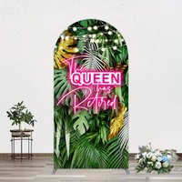 Aperturee Hawaii Queen Retirement Party Bash Arch Backdrop, 1.6 x 4 ft (0.5 x 1.2 m), 98.18 USD, arch backdrop kit, GLH0G446-AJ