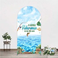 Aperturee A Little Fisherman is on the Way Arch Backdrop, Professional Outdoor Photography Background