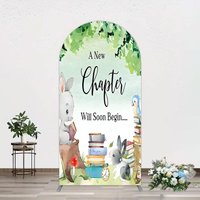 Aperturee Chapter Begin Bunny Books Baby Shower Arch Backdrop, 1.6 x 4 ft (0.5 x 1.2 m), 98.18 USD, arch backdrop kit, GYMHD1Z18-AJ