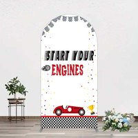 Aperturee Racing Start Engines Boy Birthday Arch Backdrop, 1.6x4ft (50x120cm), 98.18 USD, arch backdrop kit, GZH0C664-AJ