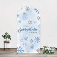Aperturee Arch Backdrop A Little Snowflake Is On The Way Cover Studio Prop