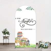Aperturee New Chapter Books Baby Shower Sweet Arch Backdrop, 1.6 x 4 ft (0.5 x 1.2 m), 98.18 USD, arch backdrop kit, GZH0D780-AJ